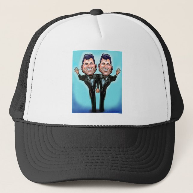 Gay Wedding Cake Dolls Trucker Hat (Front)
