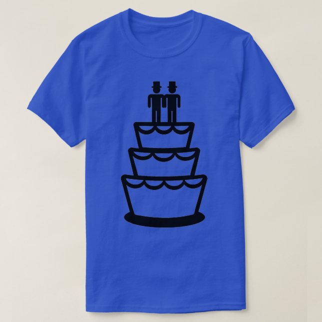 Gay wedding cake T-Shirt (Design Front)