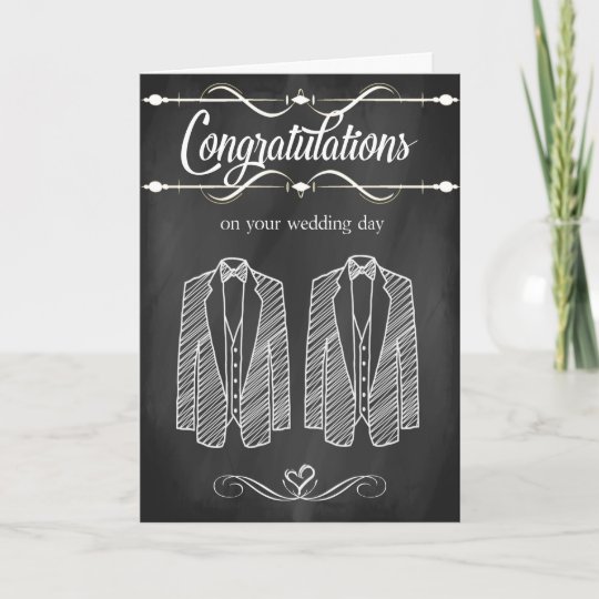 Gay Wedding Congratulations Card