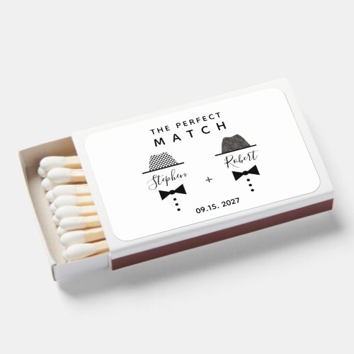 Gay Wedding Favor Matchboxes