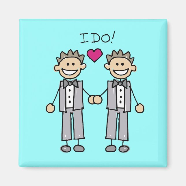 Gay Wedding Favors Magnet (Front)