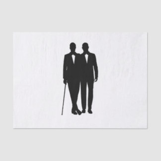 Gay Wedding Grooms Tissue Paper