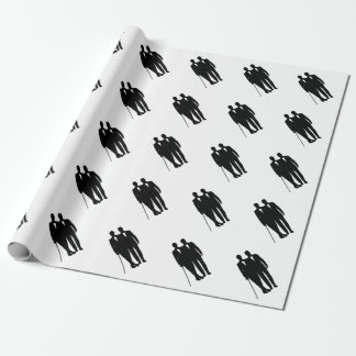 Gay Wedding Grooms Wrapping Paper