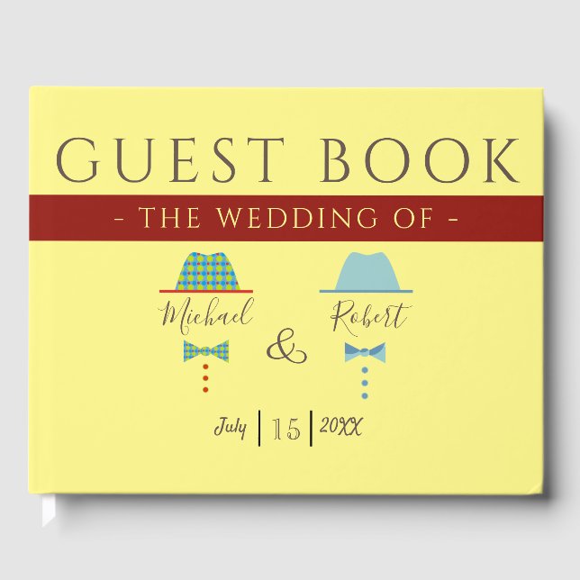 Gay Wedding Guest Book (Front)