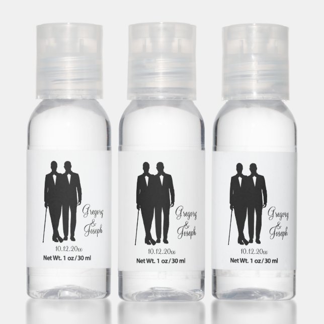 Gay Wedding Hand Sanitizer (Set)