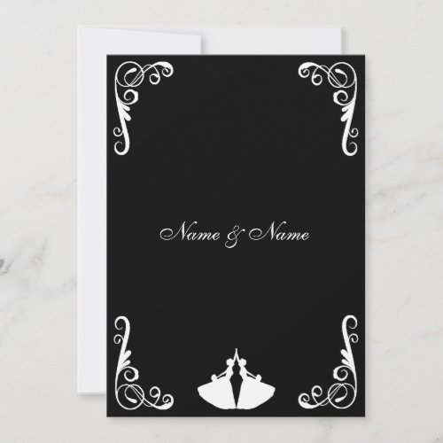 Gay Wedding Invitation - Lesbian - Two Brides