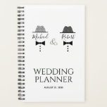 Gay Wedding Planner<br><div class="desc">Plan your perfect day with this modern,  elegant,  and chic black and white Gay Wedding Planner. Designed to keep your celebration organized and stylish,  this unique planner offers a seamless experience for same-sex couples looking to create a memorable and beautiful wedding.</div>