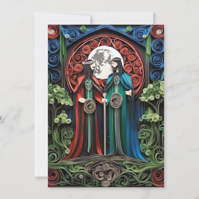 Gay Wedding RSVP Invitation (Front)