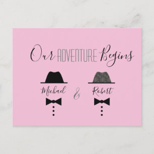 Gay Wedding Save The Date Invitation