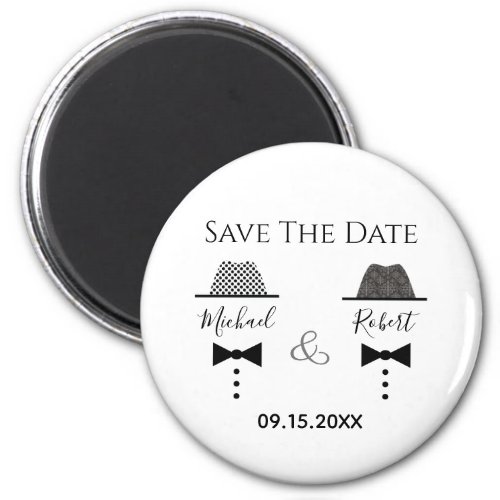 Gay Wedding Save The Date Invitation Magnet