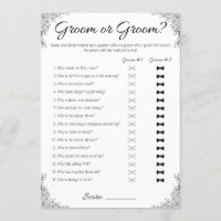 Gay Wedding Shower Game, Groom or Groom?