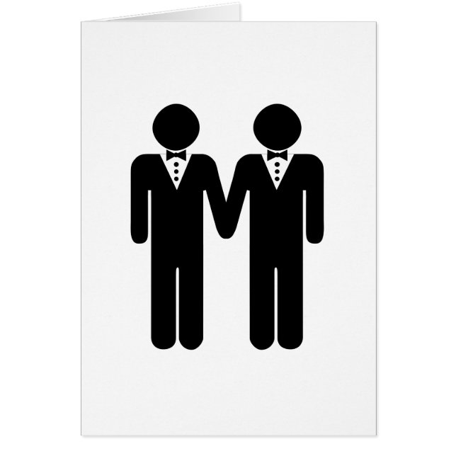 GAY WEDDING TOPPER CARDS (Front)