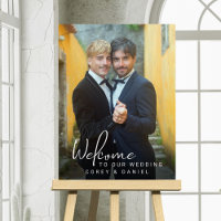 Gay Wedding Welcome Two Grooms Photo