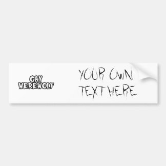 GAY WEREWOLF BUMPER STICKER