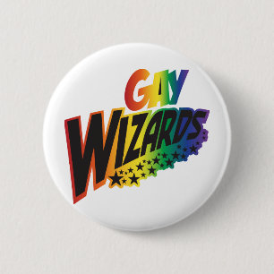 Gay Wizards Pinback Button