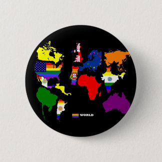 Gay World Pinback Button