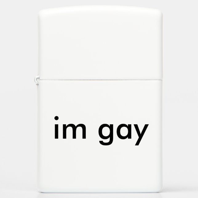 gay zippo lighter (Front)