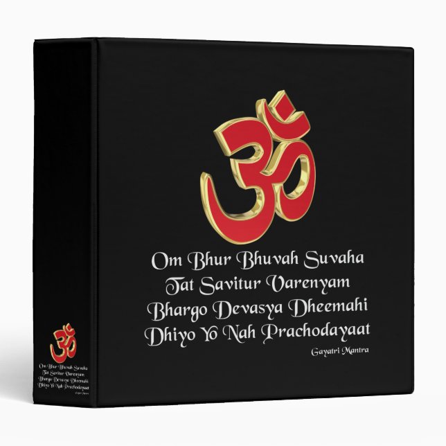 Gayatri mantra binder (Front/Spine)
