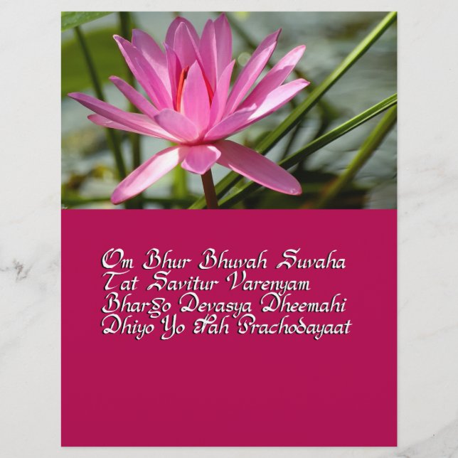 Gayatri mantra flyer (Front)