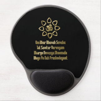 Gayatri mantra gel mouse pad