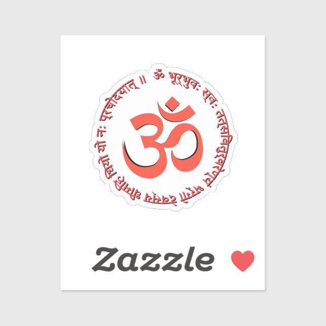Gayatri Mantra "Om Bhur Bhuva Swah" Sticker (Sheet)