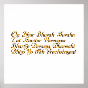 Gayatri mantra poster