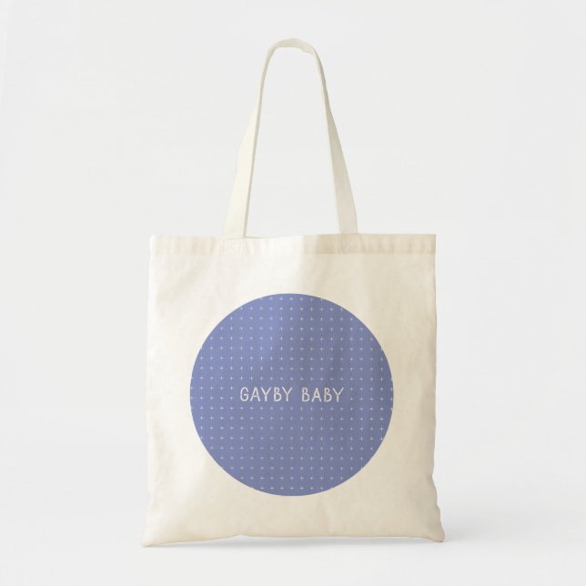 Gayby Baby Circle Tote – Purple Bag (Front)