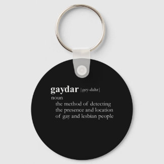 GAYDAR (definition) Keychain