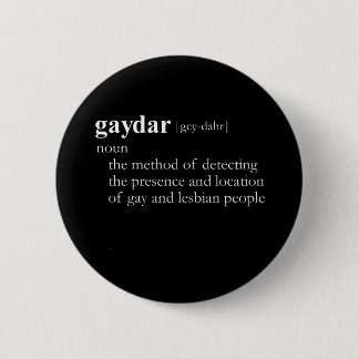 GAYDAR (definition) Pinback Button