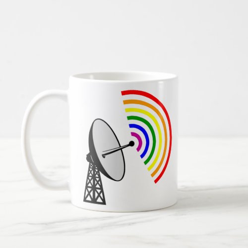 Gaydar Gay Rainbow LGBT Radar  Coffee Mug