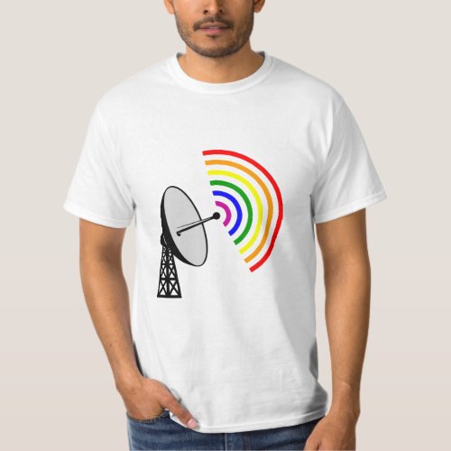 Gaydar Gay Rainbow LGBT Radar  T_Shirt