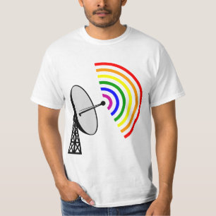 Gaydar Gay Rainbow LGBT Radar T-Shirt