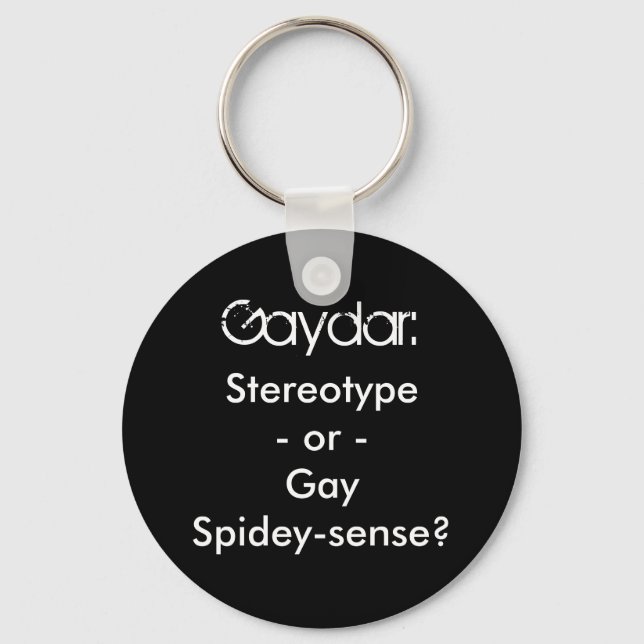 Gaydar Keychain (Front)