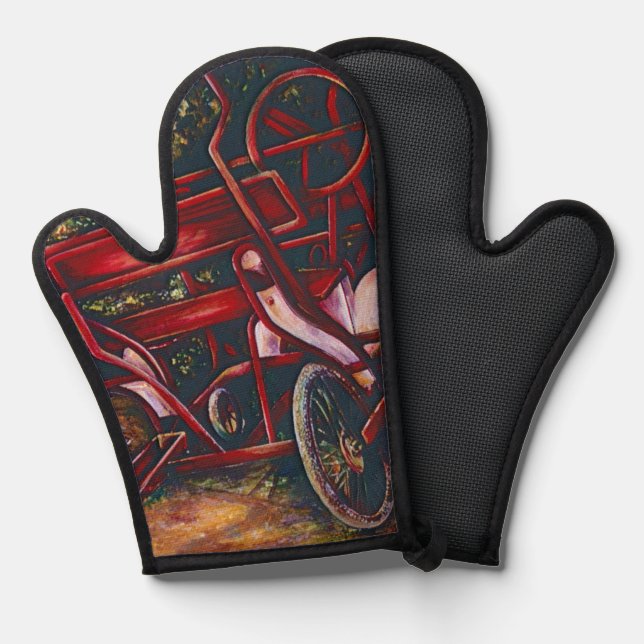 Gaye Elise Beda, Artistic, elegant, Hyper-Realism, Oven Mitt (Front/Back)