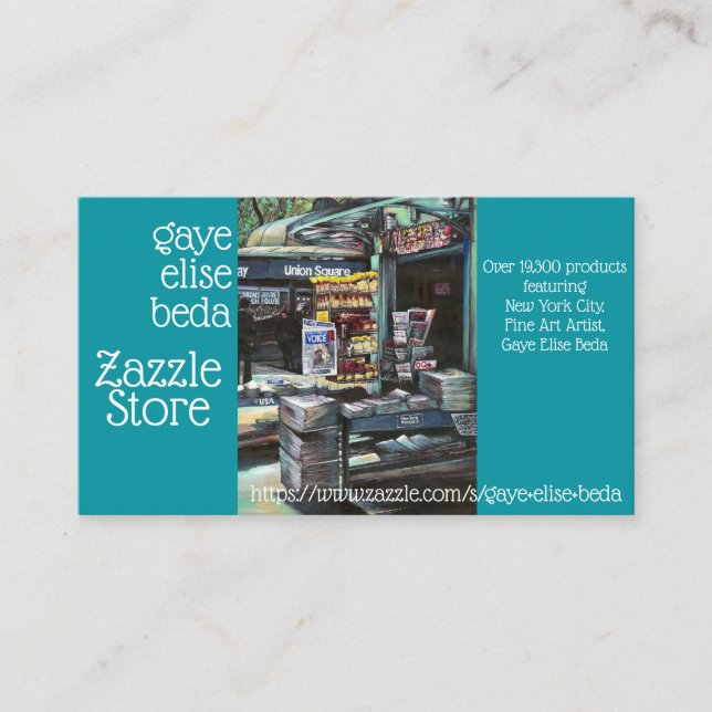 gaye elise beda business card (Front)