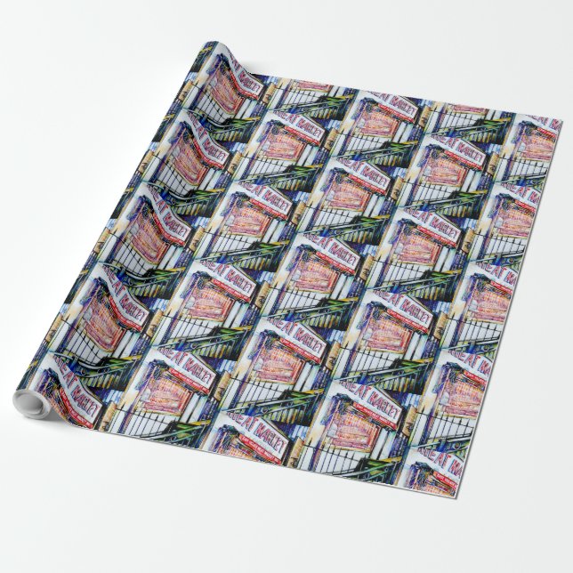Gaye Elise Beda, elegant, artistic, trendy, Meat M Wrapping Paper (Unrolled)