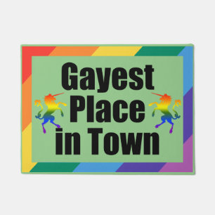 GAYEST PLACE IN TOWN DOORMAT