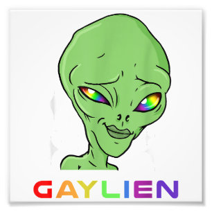 Gaylien Gay Alien for Gay Pride  Photo Print