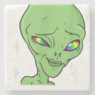 Gaylien Gay Alien for Gay Pride Stone Coaster