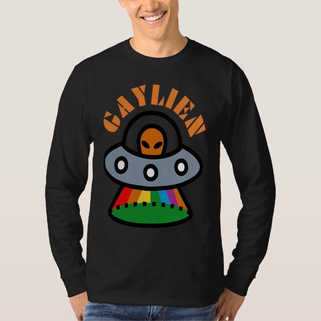 Gaylien Gay Bear  Pride For Men Women Cute Lgbtq T-Shirt (Front)
