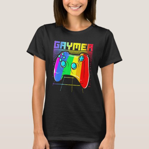 Gaymer  Gamer Gay Pride Month  Lgbt Rainbow 1 T_Shirt