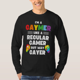 Gaymer  Gay Gamer Lgbt Pride Rainbow Controller Ga T-Shirt