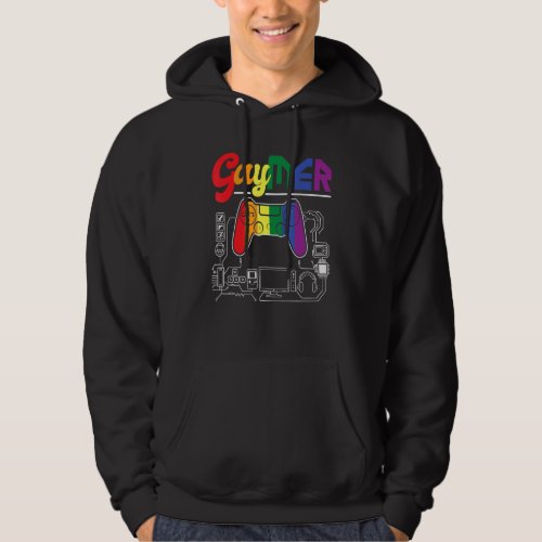 Gaymer  Lesbian Lgbtq Queer Gay Pride Gamer Gaming Hoodie