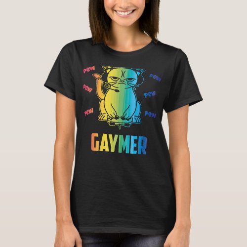 Gaymer _ LGBT Pride Gay Lesbian Gamer Premium  T_Shirt