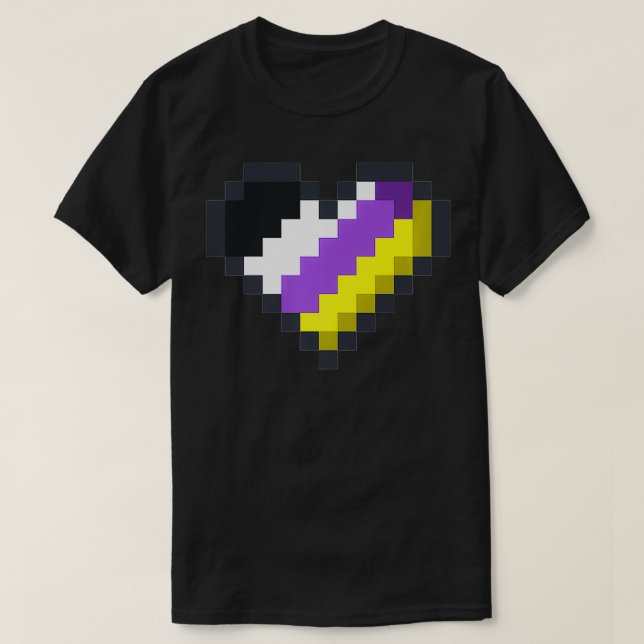 Gaymer LGBT Retro Pride  Gender Nonbinary Gamer He T-Shirt (Design Front)