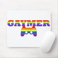 Gaymer, LGBTQ Gamers Gift Idea Mouse Pad