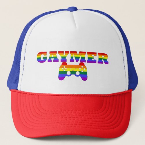 Gaymer LGBTQ Gamers Gift Idea Trucker Hat