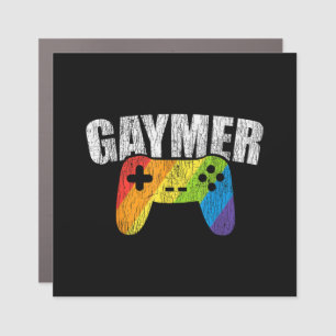 Gaymer Rainbow Flag Gaming Lesbian Gay Bisexual LG Car Magnet