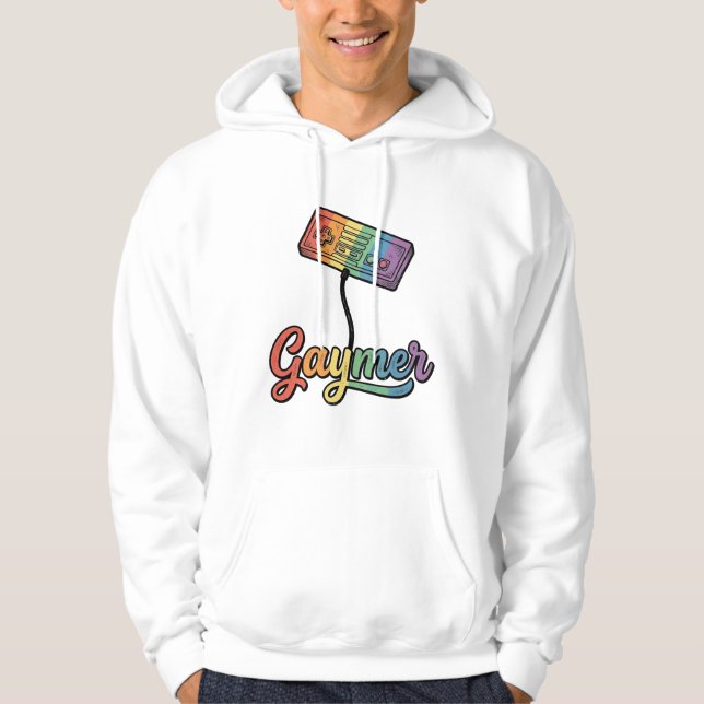 Gaymer Rainbow Gamer Vector Shirt Design_1 (Front)