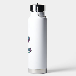 Gaymer Rainbow Gamer Vector Shirt Design_1 Water Bottle